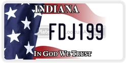 FDJ199  license plate in IN
