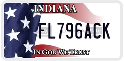FL796ACK  license plate in IN