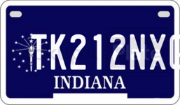 TK212NXG license plate in Indiana