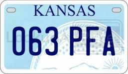 063PFA license plate in Kansas