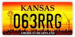 063RRG  license plate in KS