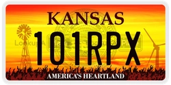 101RPX  license plate in KS