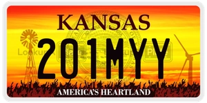 201MYY license plate in Kansas