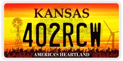 402RCW  license plate in KS