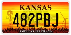 482PBJ  license plate in KS