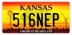 516NEP  license plate in KS
