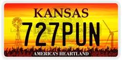 727PUN  license plate in KS