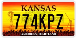 774KPZ  license plate in KS