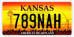 789NAH  license plate in KS