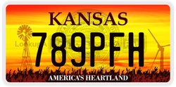 789PFH  license plate in KS