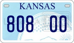 80800 license plate in Kansas