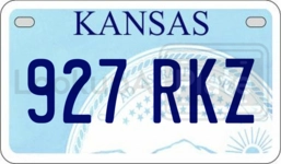 927RKZ license plate in Kansas