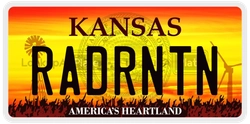 RADRNTN  license plate in KS