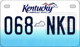 068NKD license plate in Kentucky