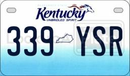 339YSR license plate in Kentucky