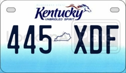 445XDF  license plate in KY