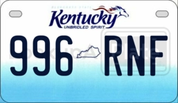 996RNF license plate in Kentucky