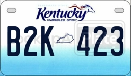 B2K423 license plate in Kentucky
