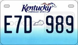 E7D989 license plate in Kentucky