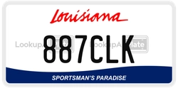 887CLK  license plate in LA