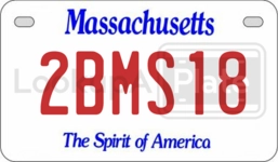 2BMS18 license plate in Massachusetts