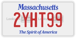 2YHT99  license plate in MA