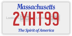 2YHT99 license plate in Massachusetts