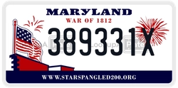 389331X  license plate in MD