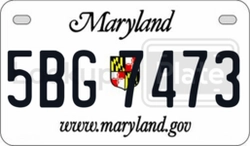 5BG7473  license plate in MD