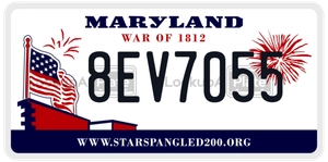 8EV7055 license plate in Maryland