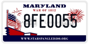 8FE0055 license plate in Maryland