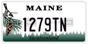 1279TN license plate in Maine