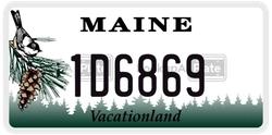 1D6869  license plate in ME