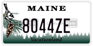 8044ZE license plate in Maine