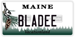 BLADEE  license plate in ME