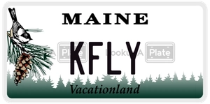 KFLY license plate in Maine