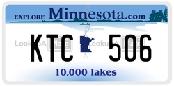 KTC506  license plate in MN
