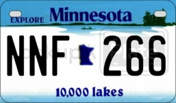 NNF266 license plate in Minnesota