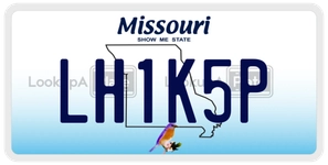 LH1K5P license plate in Missouri