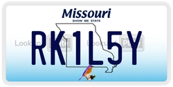 RK1L5Y  license plate in MO