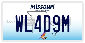 WL4D9M license plate in Missouri