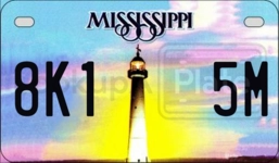 8K15M license plate in Mississippi