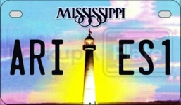 ARIES1 license plate in Mississippi