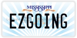 EZGOING  license plate in MS