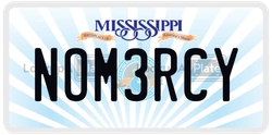 NOM3RCY  license plate in MS