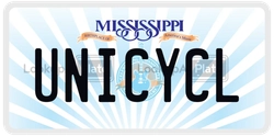 UNICYCL  license plate in MS