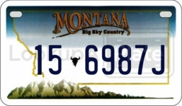 156987J license plate in Montana