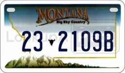 232109B license plate in Montana
