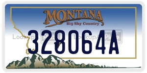 328064A license plate in Montana