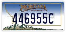 446955C  license plate in MT